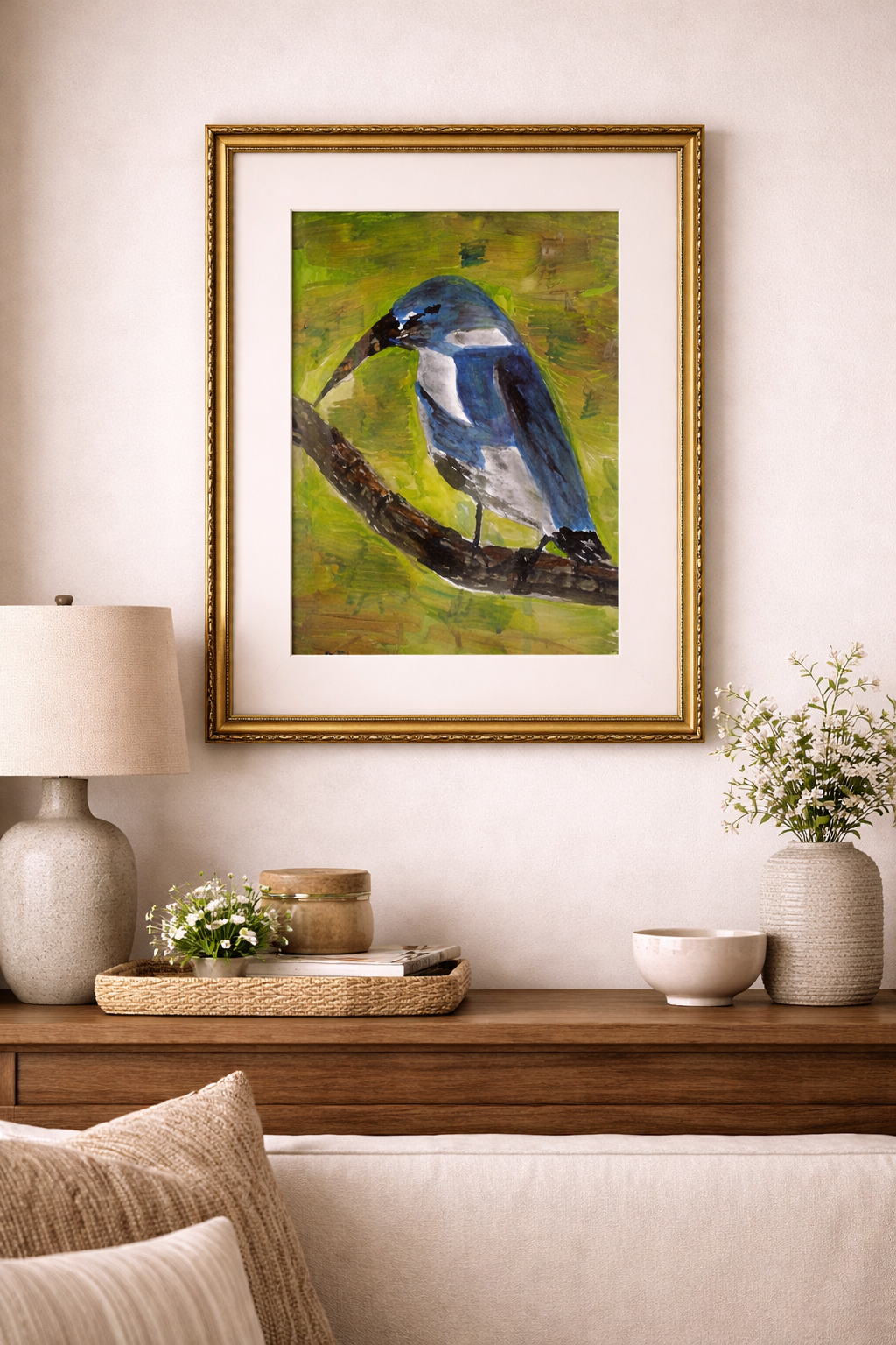 Peaking bird 